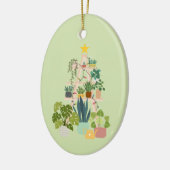 Christmas House Plant Keramisch Ornament (Links)