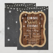 Christmas Housewarming Nieuw Huis Feestelijke Uitn Kaart (Voorkant / Achterkant)