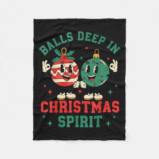 Christmas Humor Deep In Christmas Srit  Fleece Deken (Voorkant)
