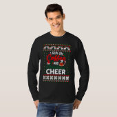 Christmas I Run On Coffee and Christmas Cheer Ugl T-shirt (Voorkant volledig)