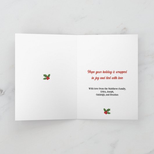 Christmas Illustrations Holiday Kaart (Binnen)