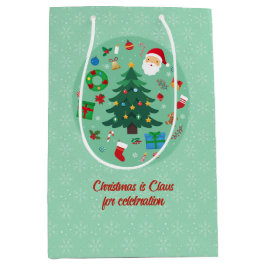 Christmas Illustrations Holiday Medium Cadeauzakje