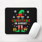Christmas In August Funny Elf For Summer Xmas Men Muismat (Met muis)