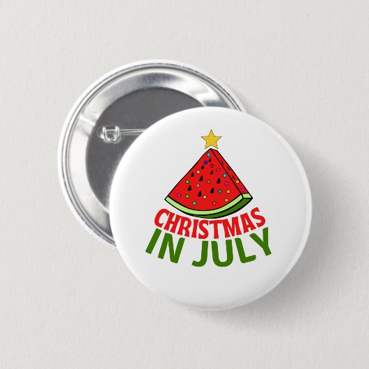 CHRISTMAS IN JULI RONDE BUTTON 5,7 CM (Voorkant /achterkant)
