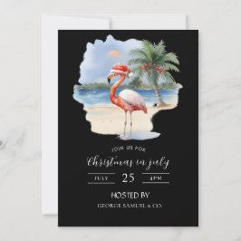 Christmas in July Custom Company Name Logo & Text Kaart