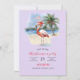 Christmas in July Custom Company Name Logo & Text Kaart