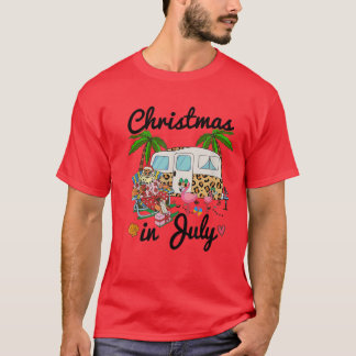 Christmas In July, Funny Santa summer Vacation  T-shirt