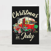Christmas In July Hipe Rv Camng Camng Lover  Kaart (Voorkant)