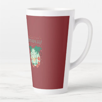 Christmas in July Tropical Colorful Christmas Tree Latte Mok