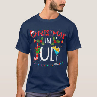 Christmas In July TSummer Beach Vacation T-shirt