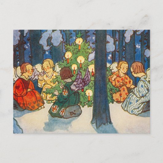 Christmas in the forest - Zdenek Guth Briefkaart (Voorkant)
