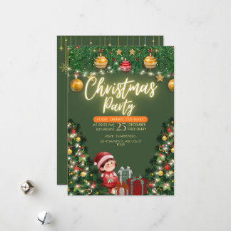 Christmas Invitation Card – Custom Holiday Party 