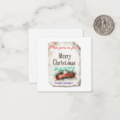 christmas invitations cards notitiekaartje (Voorkant / Achterkant in situ)