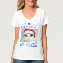 Christmas Is Cat-tastic Cute Cat T-Shirt