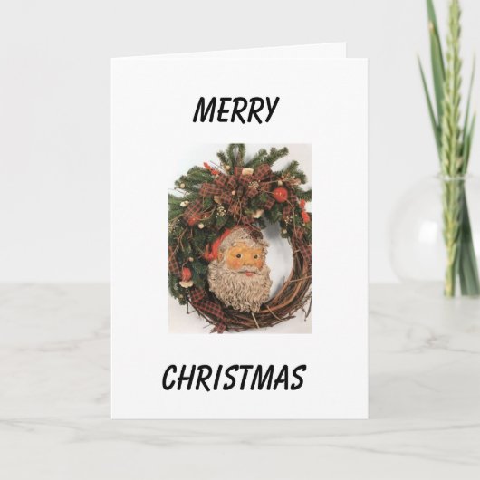 CHRISTMAS IS TIJD OM TE DENKEN OVER "U" KAART (Voorkant)