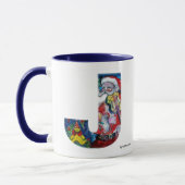 CHRISTMAS J LETTER / SANTA MET VIOLIN MONOGRAM MOK (Links)