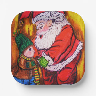 CHRISTMAS JE BETER NIET PLAATST PAPIEREN BORDJE