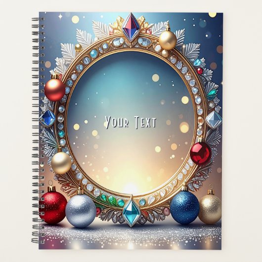 Christmas Jewel Frame Holiday Planner (Voorkant)
