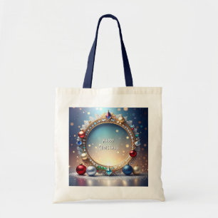 Christmas Jewel Lijst Holiday Canvas tas