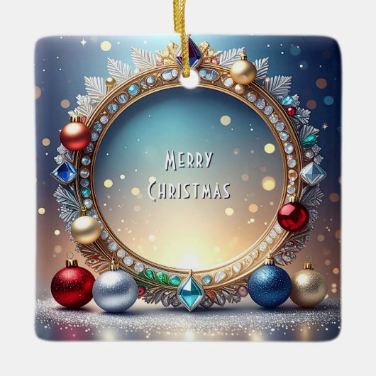 Christmas Jewel Lijst Holiday Ornament (Voorkant)
