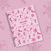 Christmas Journal – Pink Winter Holiday Notebook