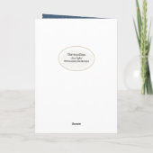 Christmas Joy Dove with White Tree Carte de vacanc (Dos)