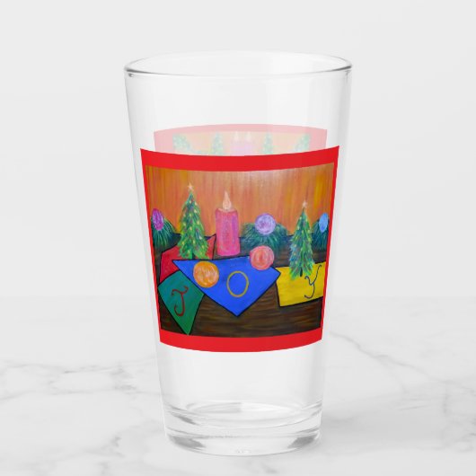 Christmas Joy  Glas (Voorkant)