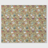 Christmas Joy - Goud Cadeaupapier (Vlak)