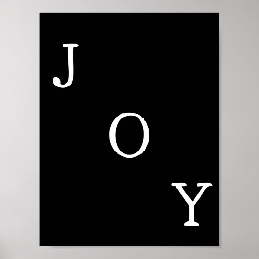 Christmas Joy Holiday Quote Poster (Devant)