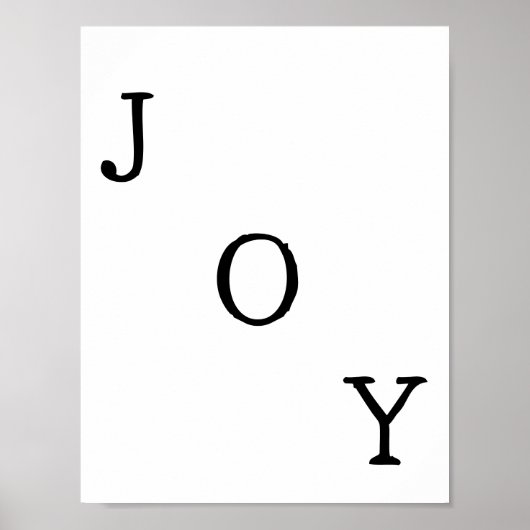 Christmas Joy Holiday Quote Poster (Devant)