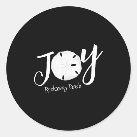 Christmas Joy Sand Dollar T Shirt Ronde Sticker (Voorkant)