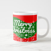 Christmas Jumbo Mug – White Ornaments  (Droite)
