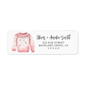 Christmas Jumper Retourlabel Etiket (Voorkant)