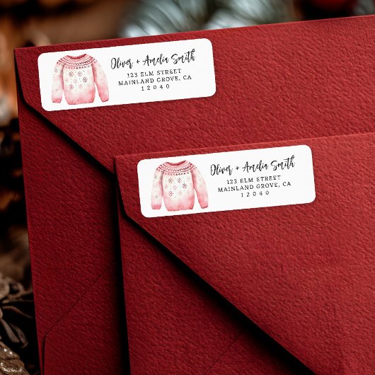 Christmas Jumper Retourlabel Etiket