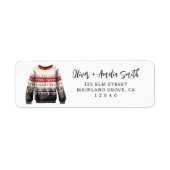 Christmas Jumper Retourlabel Etiket (Voorkant)