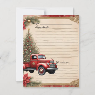 Christmas Junk Journal Recept Kaart