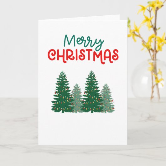 Christmas Kaart - Blank Inside - Aangepast bericht (Gele Bloem)