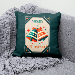 Christmas Kaart - Christmas Jingle Bells and Stars Kussen