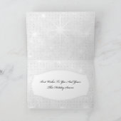 Christmas Kaart Script op blauw (Binnen)