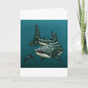 Christmas Kaart Shark