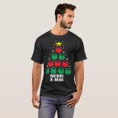 Christmas Kettlebells Tree Holiday Workout T-shirt (Voorkant volledig)