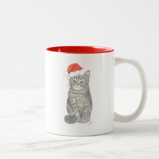 Christmas Kitten Mug (Droit)