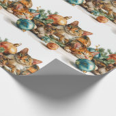 Christmas Kittens Cadeaupapier (Hoek)
