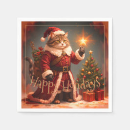Christmas Kitty Cat Designer Servet