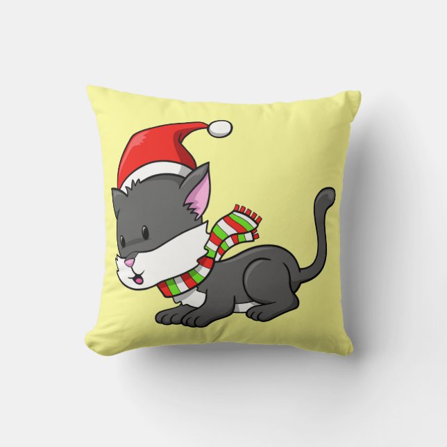 Christmas Kitty "Lucy" Coussin (Recto)