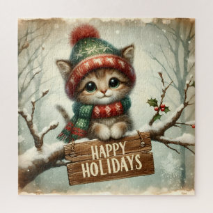 Christmas Kitty Puzzle