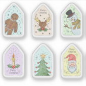 Christmas label sticker collectie (Voorkant)