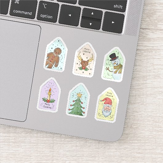 Christmas label sticker collectie (Detail)
