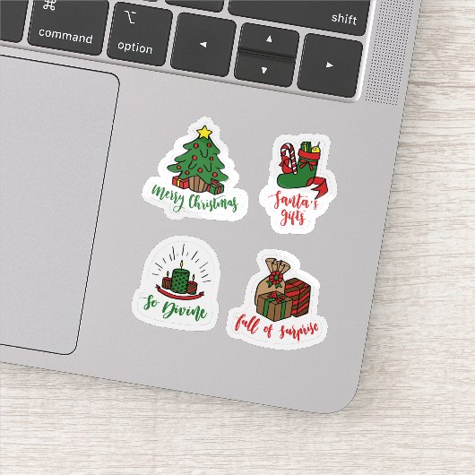 Christmas label sticker set (Detail)