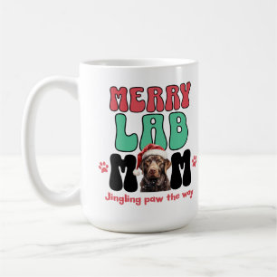 Christmas Labrador Dog Mom Koffiemok